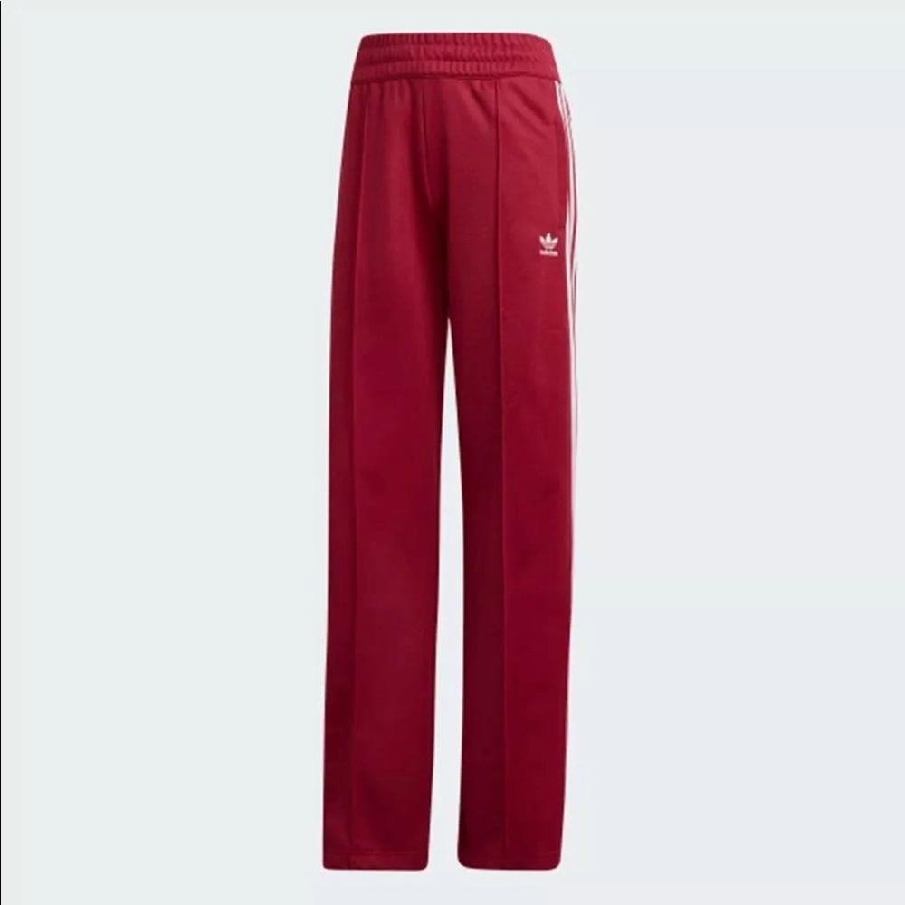 Adidas Womens Original BB Burgundy Track Pants